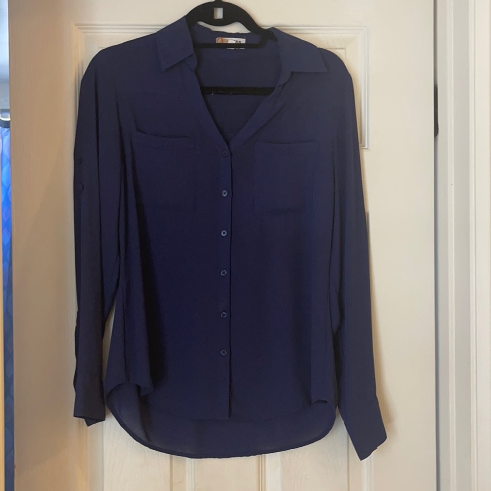 Express women’s button down work shirt